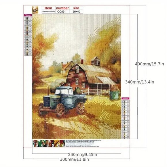 Rural Scenery Diamond Painting Kit # 509 - Picture 2 of 3